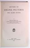 OSLER, WILLIAM, Sir.  Lectures on Angina Pectoris and Allied States.  1897